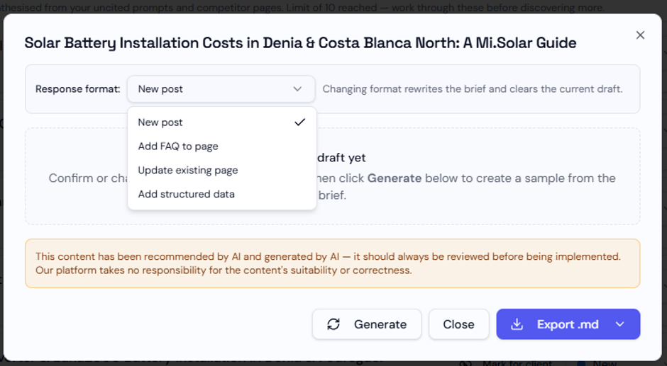 Generate Strategic Content