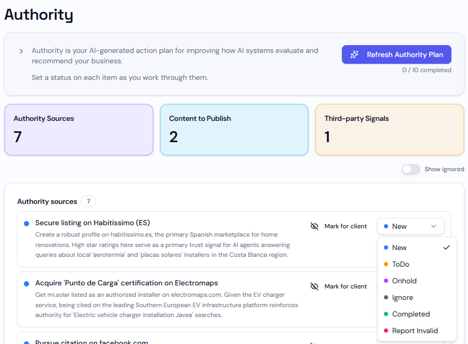 Build Authority Signals